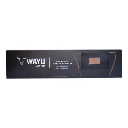 Delantal Mandil Con Destapador Wayu Mesa Cocina Color Negro Diseño De La Tela Algodón Poliéster