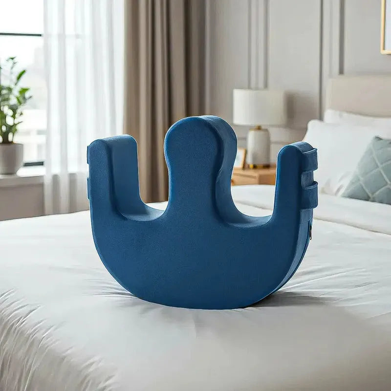 Almohada De Giro Almohadilla De Transferencia Ayuda De Giro De Paciente Okshop Dispositivo De Giro Para Pacientes Almohada De Rotación Dispositivo De Torneado Para Pacientes Postrados Azul