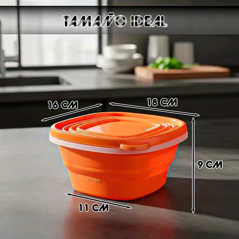 Taper Keep Tupper Plastico Contenedor De Alimentos 1200 Ml Tupper Tapper Comida Potes Plasticos Con Tapa Frasco Hermetico Tapper Colacion Tupper Hermetico Naranja Contenedor Alimento Keep Naranja