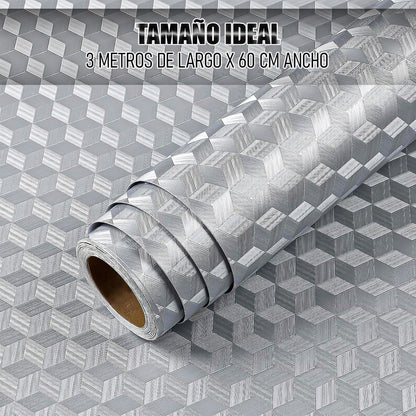 Pack 2 Papel Antigrasa Cocina 3 Metros Papel Aluminio Tapiz