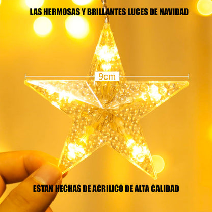X2 Luces De Navidad Adorno Navideño Luz Forma De Pino 3mts