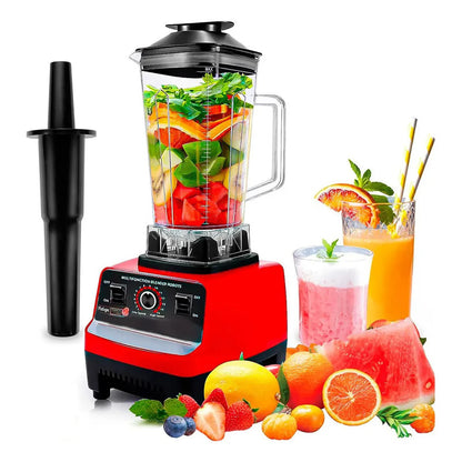 Licuadora Arcashopping De 2.5 Litros Con 2400w Y 6 Cuchillas De Acero Inoxidable Rojo