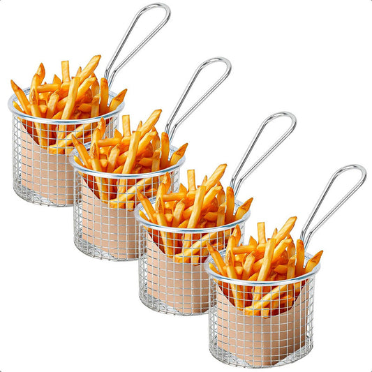 Canasto Papas Fritas Pack4 Cesta De Freir Cesta Para Freidor