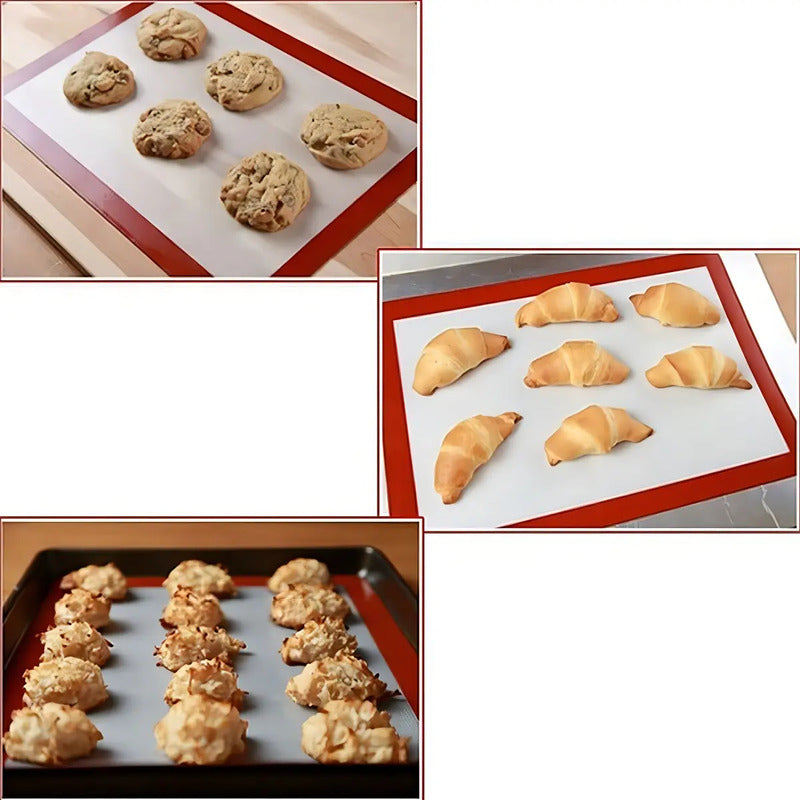 Lamina De Silicona Para Horno Antiadherente Silpat Galleta Blanco