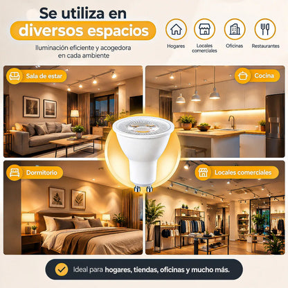 Ampolleta Led 7w Ampolletas Led Gu10 Bombilla Led 7w Gu10 Calida