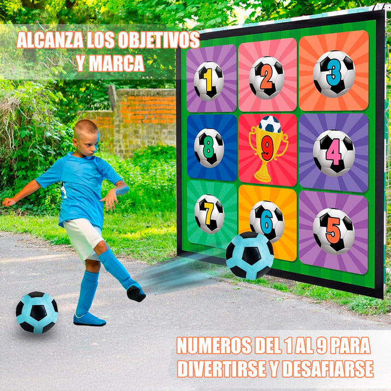 Juego De Tapete De Fútbol Porteria De Futbol Juguetes Futbol