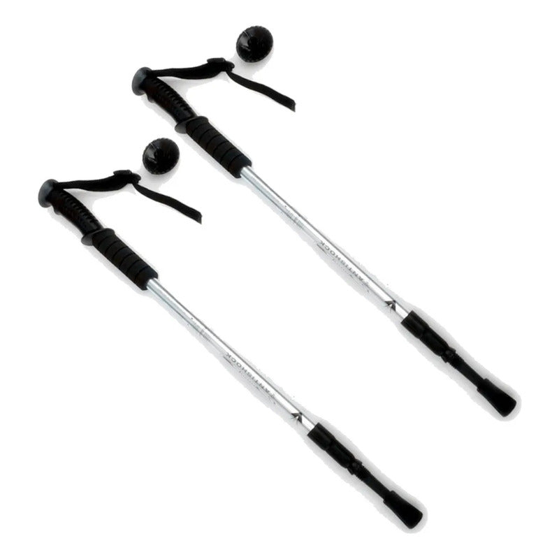 Bastones De Trekking Plegable Baston De Trekking Senderismo Palos Trekking Aluminio Antigolpes Bastones Trekking Ajustable Plegable Baston Trekking Antishock Color Gris Okshop