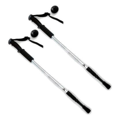 Bastones De Trekking Plegable Baston De Trekking Senderismo Palos Trekking Aluminio Antigolpes Bastones Trekking Ajustable Plegable Baston Trekking Antishock Color Gris Okshop