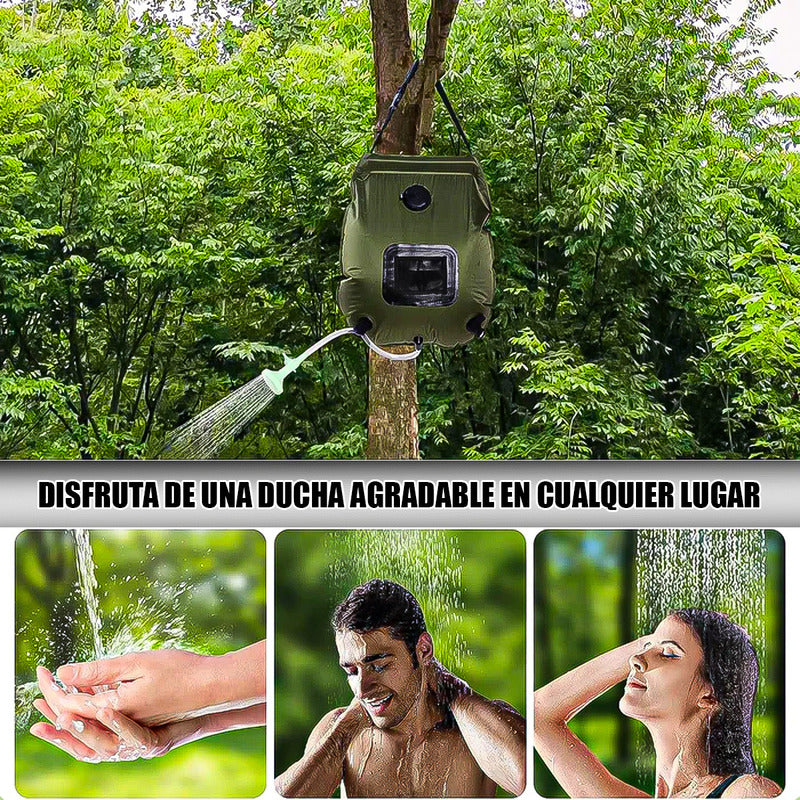 Ducha Portatil Recargable Ducha Camping Portatil Ducha Solar Verde