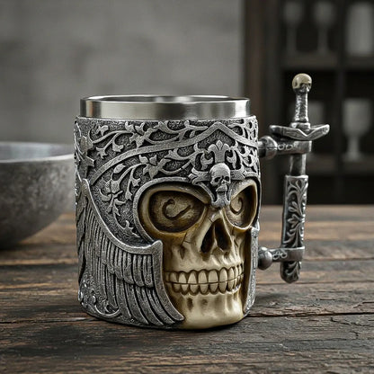 Taza De Cafe Calavera Taza De Cerveza Taza De Acero Taza Cer Gris A514
