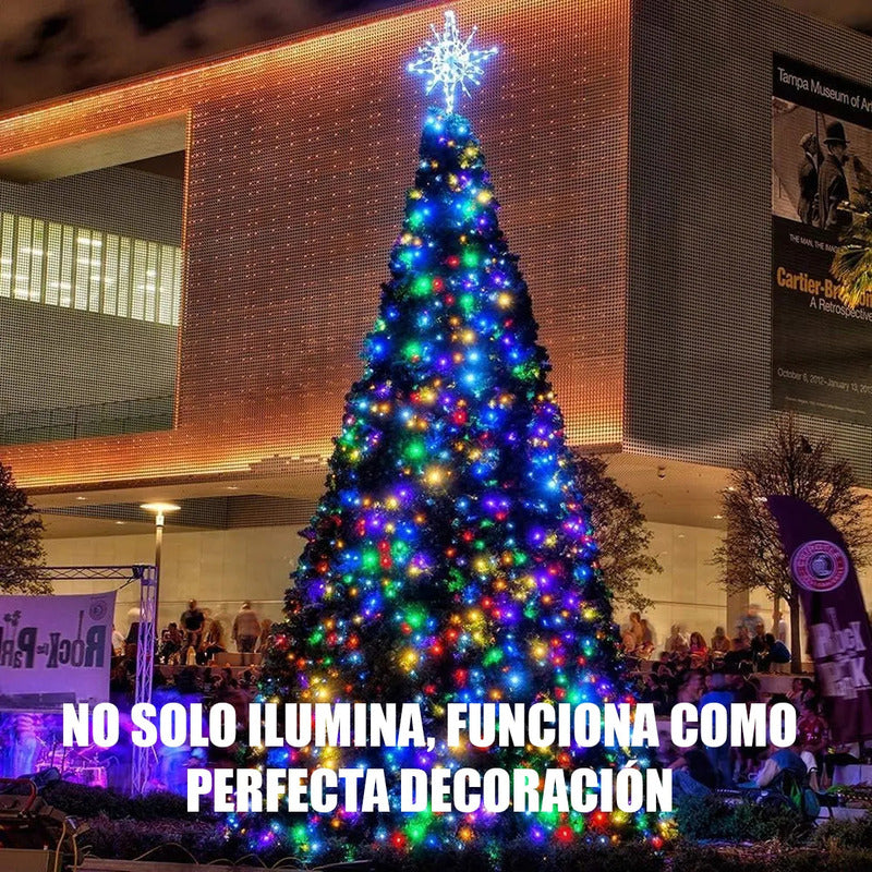 Guirnalda Led 12m 200 Luces Exterior Ip44 Navideñas Okshop 220v Cálida