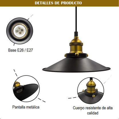 Pack X3 Lamparas De Techo Lampara Colgante Lampara Techo E27