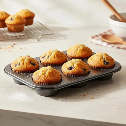 Molde Cupcake Molde Reposteria Molde 6 Cupcakes Gris Oscuro Metal Okshop Moldes Magdalenas Horno Molde De Muffins 6 Cup Moldes Reposteria Molde Horno De Acero Al Carbono Moldes Antiadherentes