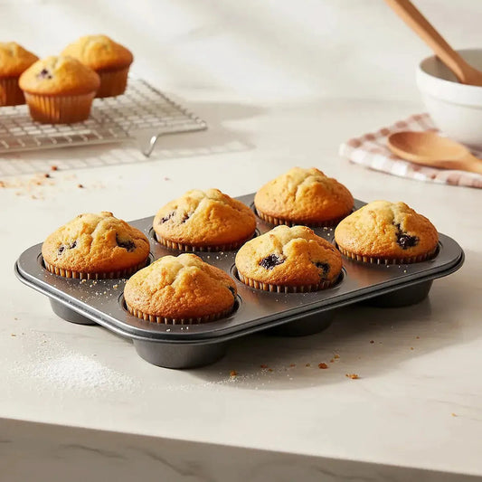 Molde Cupcake Molde Reposteria Molde 6 Cupcakes Gris Oscuro Metal Okshop Moldes Magdalenas Horno Molde De Muffins 6 Cup Moldes Reposteria Molde Horno De Acero Al Carbono Moldes Antiadherentes