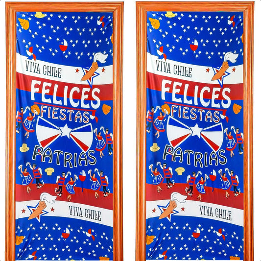 Fundas Para Puertas Fiestas Patrias Chile Pack2 Funda Puerta Modelo 6