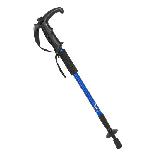 Bastón De Trekking Arcashopping De Aluminio Plegable Con Sistema Anti-shock Azul