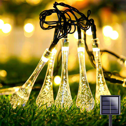 Luces Navidad Guirnaldas Solares Luces De Navidad Solares 5m Cálida