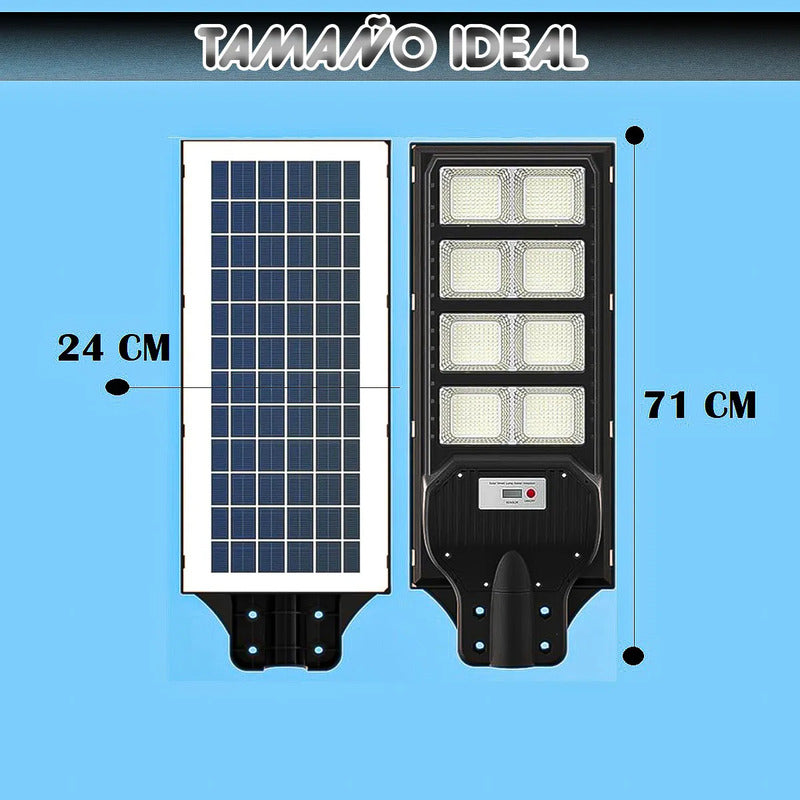 Pack 2 Foco Solar 1000w Focos Solares 1000w Foco Solar Exter Negro Blanco Frío