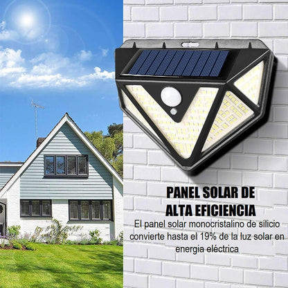 Lamparas Solares Jardin Farol Solar Exterior Foco Led Farole Negro