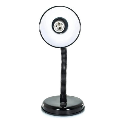 Lampara Escritorio Flexible Lamparas Metalicas Velador Lampara Lectura Lamparas De Escritorio Incandescente Cuello Flexible Metal Lampara Estudio Led Mesa Halogena E27 Negro Okshop