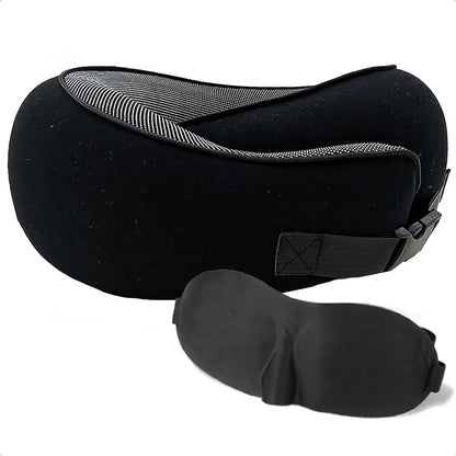 Almohada Para Cuello Cojin Para Cuello Almohada De Viaje Cojin Cervical Viaje Hipoalergenico Algodón Transpirable Almohada Cuello Para Viajes Antibacteriana Antihongos Negro/hebilla Okshop