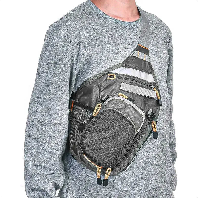 Chaleco Pescador Chaleco De Pesca Chaleco Mosca Salvavidas Gris Unica