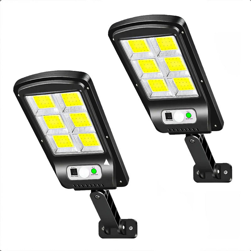 Pack 2 Foco Led Solar Foco Solar Exterior Focos Foco Solar Negro Blanco Frío