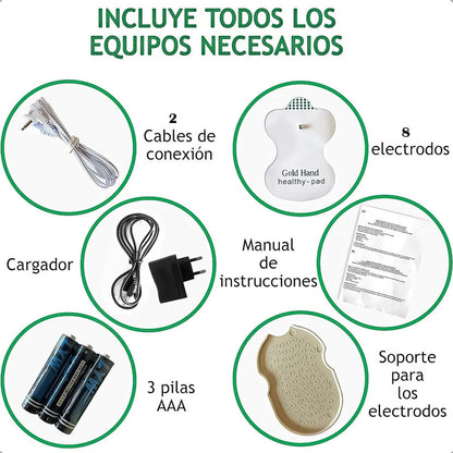 Electro Estimulador Muscular Electroestimulador Kinesiologia Electroestimuladores Portatil Multifunción Okshop Electroestimulador Muscular Electroterapia Multifrecuencia Blanco