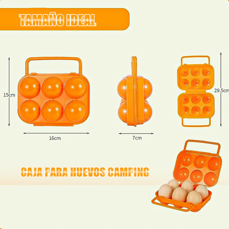 Organizador Huevos Dispensador Huevos Porta Huevo Portatil Azul
