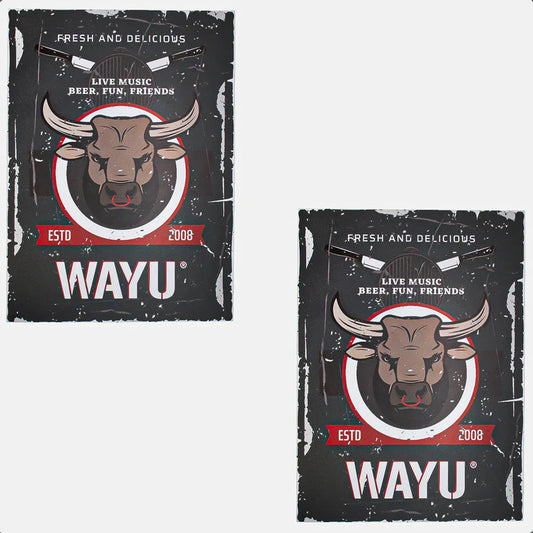 Pack 2 Cuadro Decorativo Wayu Cuadro Pared Cuadro Metalico Wayu