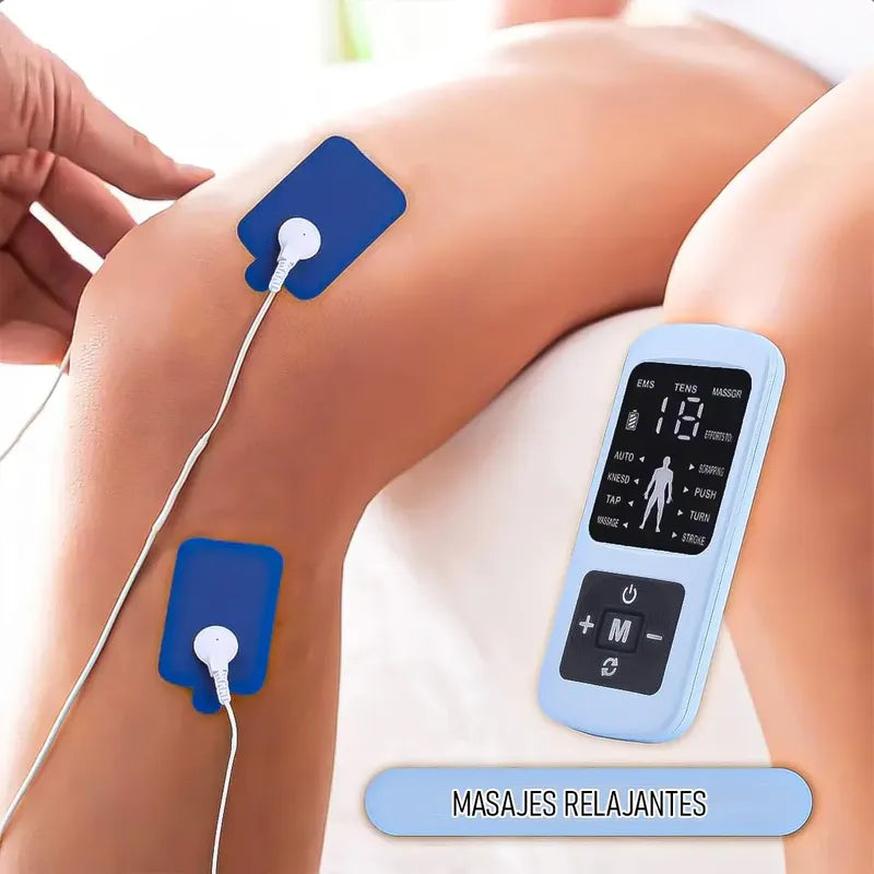 Electroestimulador Muscular Electrofisicos Tens 4 Electrodos Ok Shop Estimulador Nervioso Recargable Masajeador Electrónico De Pulsos Máquina De Fisioterapia Portátil Electroestimulador
