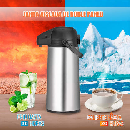 Termo Sifon Termo 1.9 L Termo Para Cafe Termo Agua Caliente Negro/gris