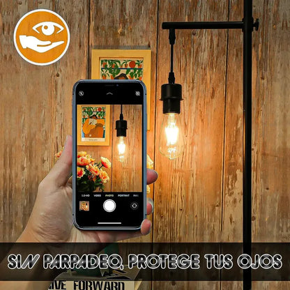 Ampolleta Led Vintage Okshop De Filamento E27, Luz Cálida 6w