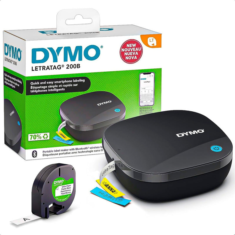 Etiquetadora Bluetooth Etiquetadora Rotuladora Portatil Dymo Negro