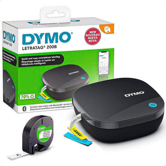 Etiquetadora Bluetooth Etiquetadora Rotuladora Portatil Dymo Negro