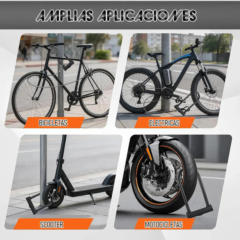 Candado Bicicleta Candado Para Bicicleta Cerradura En U Bici Negro Okshop Cerraduras De Bicicleta Antirrobo Cerradura En U De Bicicleta Candados De Bicicleta Bloqueo En U De Bicicleta