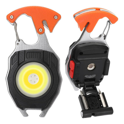 Luz De Emergencia Luz Trabajo Recargable Portatil Multifunci Color Naranja