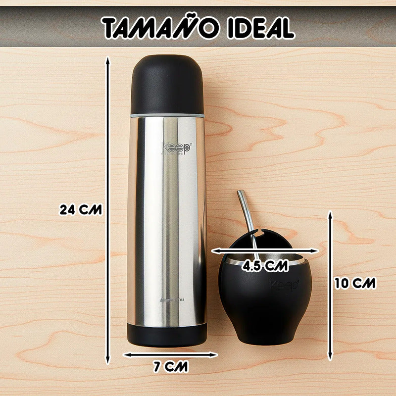 Termo 500 Ml Termo Para Mate Termo Bala Keep Mate Bombilla Rosa