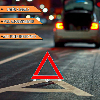 Kit Emergencia Auto Kit De Herramientas De Emergencia Auto Kit De Seguridad Para Auto Cables Pvc Balizas Reflactarias Triangulo Auto Kit De Asistencia En Carretera 6 Piezas Okshop