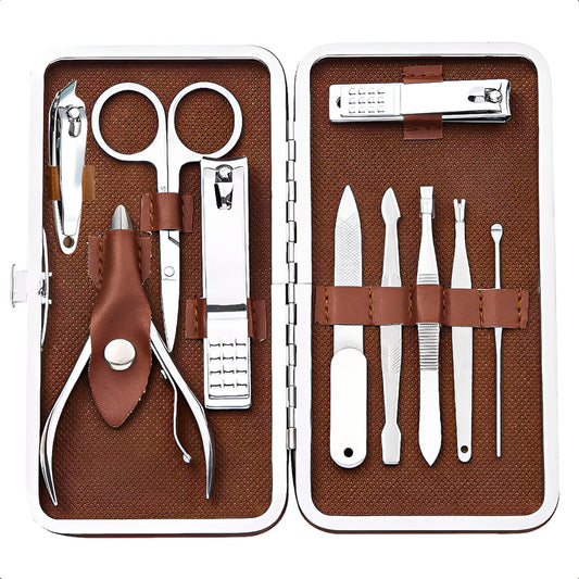 Kit De Manicura Y Pedicura  Juego 10 Pcs Manicura Profesiona