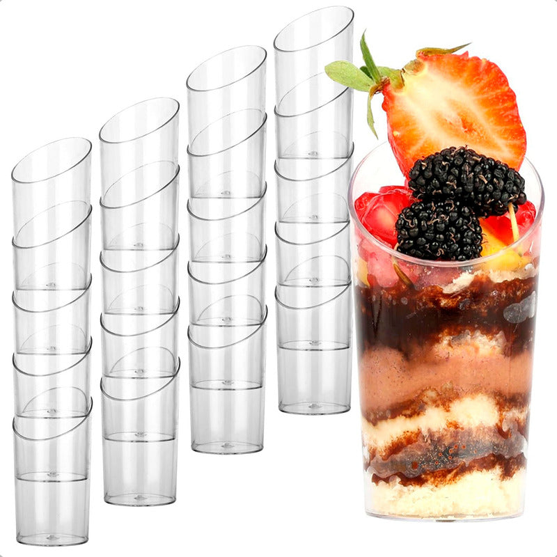 Pack X20 Vasos Acrilicos Para Postres Vasos De Postre Vasos