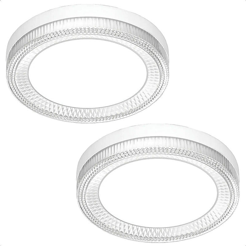 Lamparas Dormitorio Techo Foco Led 18w Pack2 Focos Led Techo Blanco