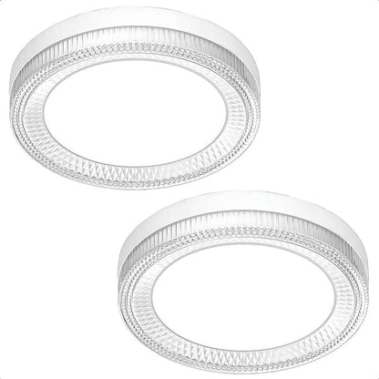 Lamparas Dormitorio Techo Foco Led 18w Pack2 Focos Led Techo Blanco