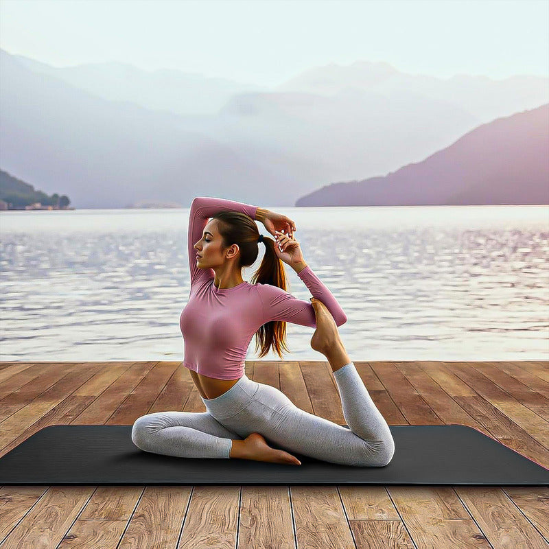 Colchonetas Deportivas Mat Yoga Mat Ejercicio Colchoneta Eje Verde