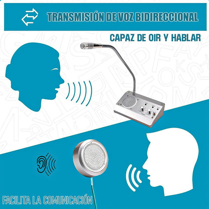 Microfonos Amplificadores Intercomunicador Bancos Citofonos Gris/redondo
