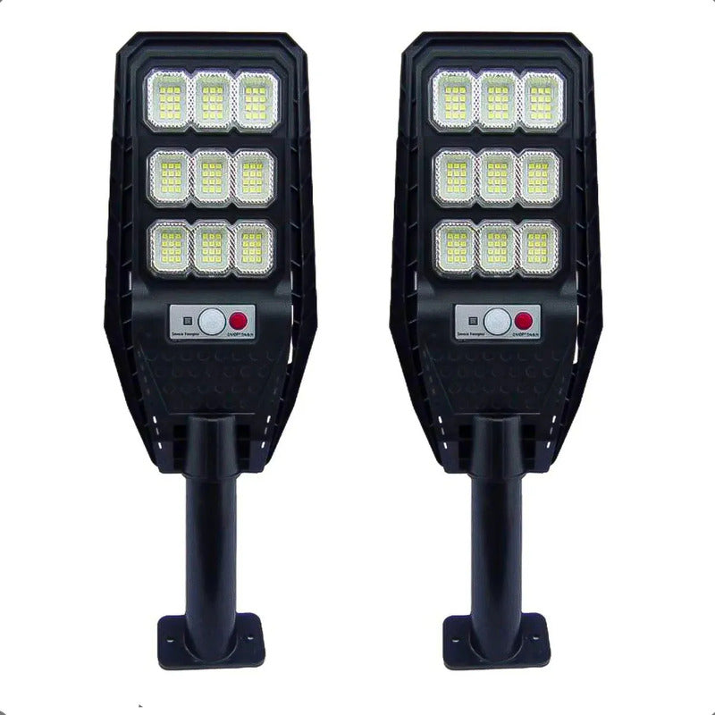 Pack 2 Foco Led Solar 100w Foco Solar Exterior Focos Solares Negro Blanco Frío