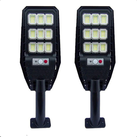Pack 2 Foco Led Solar 100w Foco Solar Exterior Focos Solares Negro Blanco Frío