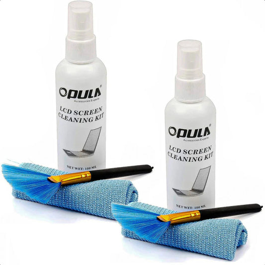 Kit Limpia Pantalla Lcd Spray Okshop Pack 2 Antiestático Con Brocha Y Paño