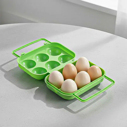 Organizador Huevos Dispensador Huevos Porta Huevo Portatil Verde