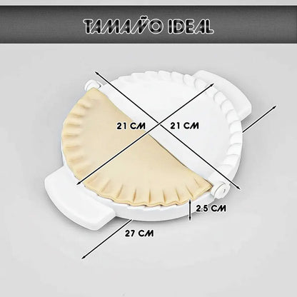 Pack 3 Molde Empanada 21cm Sellador Empanada Prensa Empanada Blanco